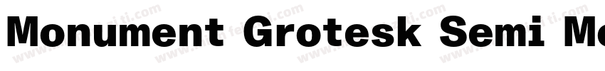 Monument Grotesk Semi Mono字体转换